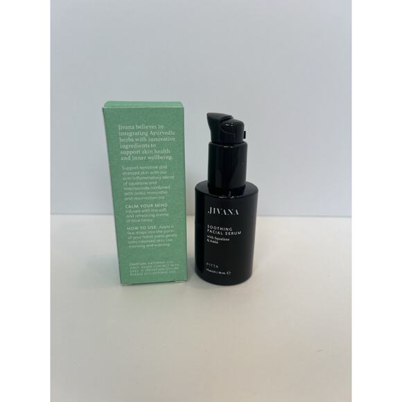 Jivana Facial Serum Set Of 2-Squalane & Amla Niacinamide Tulsi, 1 fl oz NIB - Picture 3 of 4